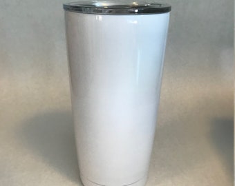 Blank 20oz Tumbler with Lid  **Ready for Sublimation & Ready to Ship!