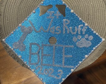 Custom Stoned Graduation Cap Cover - Etsy display picture 3
