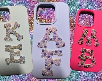 Bedazzled Custom Phone Case with Initials