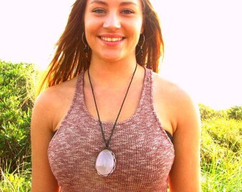 Rose Quartz, Love Crystal Necklace, Macrame jewelry, Rose Quartz stone, Metaphysical Healing, Rose Quartz meaning, Macrame necklace