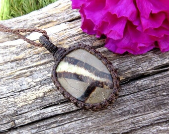 Septarian macrame necklace, unisex neckace, gift ideas for the dad, fathers day gift, handmade gifts, the geologist, rock collector