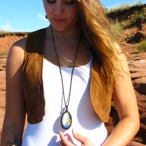 Labradorite necklace, macrame necklace, gemstone necklace, macrame jewelry, metaphysical crystal jewelry, christmas gift ideas, for her
