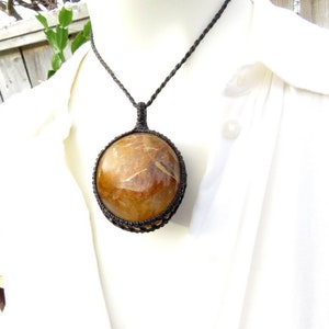 Golden Healer Quarz Halskette, für den Zen-Sucher, für die Boho Schönheit, Heilstein Halskette Geschenk, Golden Healer Edelstein Anhänger,