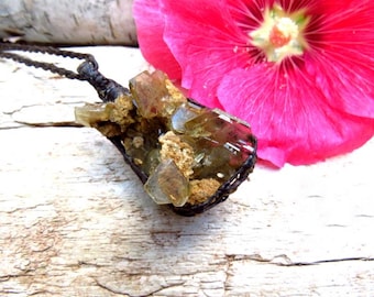 Rare Barite crystal necklace, father's day gift, barite crystal, barite gemstone, healing barite jewelry, rare crystal, barite meaning