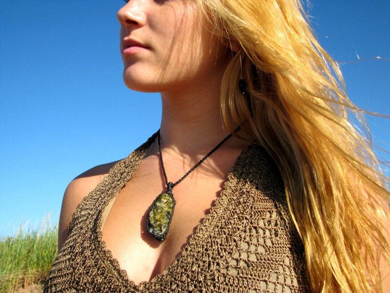 Green Garnet Necklace Garnet jewelry Crystal healing Green Garnet Necklace Rare Gift Jewelry Birthstone Garnet Crystal