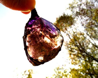 Shangaan Amethyst-kristallenketting, zeldzame edelstenen, edelsteen uit Zimbabwe, steenverzamelaar