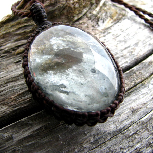 Garden Quartz Necklace /  May finds  / Lodolite / Fairy  / Magical gift / Birthstone / Fantasy jewelry / Healing stone crystal