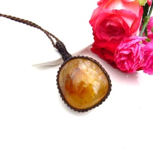 Golden Healer Quartz Necklace, healing crystal necklace gift, golden healer gemstone pendant, crystal jewelry, etsy gemstone jewelry
