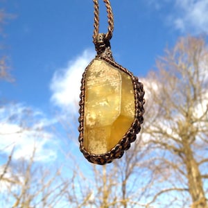 Natural Zambian Citrine crystal necklace, november birthstone, Citrine Necklace, raw citrine, citrine crystal meaning, citrine for sale
