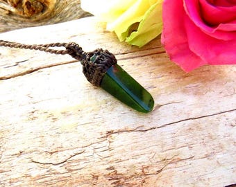 Collar de jade nefrita, colgante de jade de Buda, colgante de buena suerte, joyería de protección, ideas de regalo para el Día del Padre.