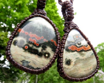 Conjunto de collar de jaspe oceánico, collar de jaspe oceánico, conjuntos de joyería, joyería de jaspe oceánico en venta, significado del jaspe oceánico, sanación con jaspe oceánico