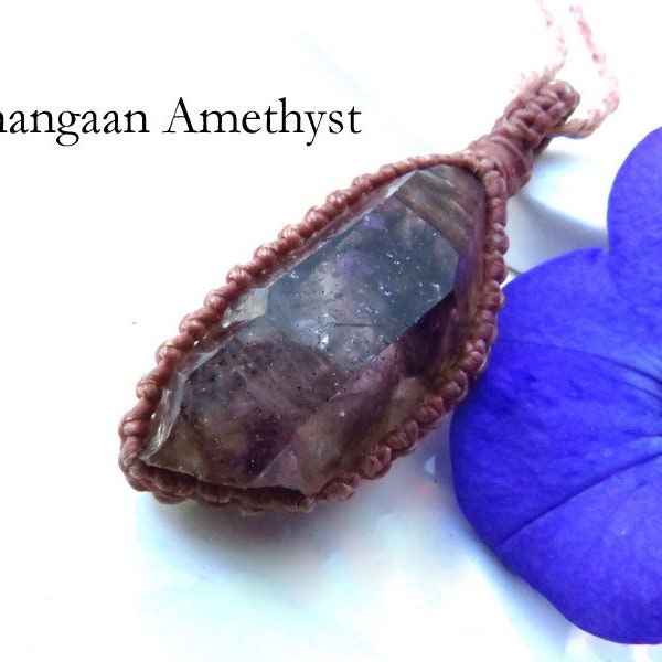 RARE Shangaan Amethyst crystal necklace, soulmate crystal, amethyst jewelry, african Amethyst, rare crystals for sale, rare crystals