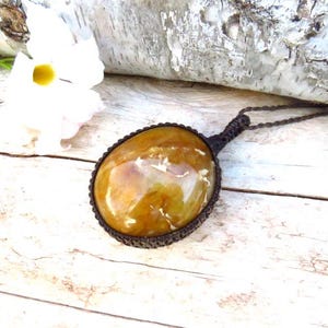 Goldener Heiler Quarz Halskette, Kristallhalskette Geschenk, goldener Heiler Anhänger, Geschenkideen für den Steinsammler, Kristallliebhaber