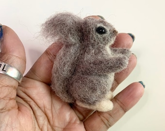 Needle Felted Squirrel MADE TO ORDER