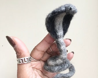 Needle Felted King Cobra MADE TO ORDER