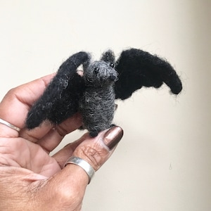 Needle Felted Bat MADE TO ORDER