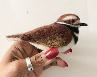 Needle Felted Killdeer MADE TO ORDER
