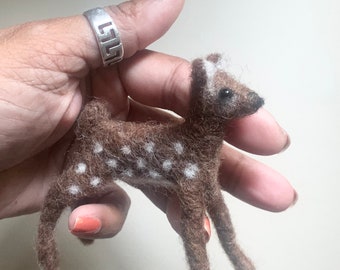 Needle Felted Fawn MADE TO ORDER