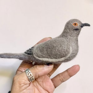 Needle Felted White Winged Dove MADE TO ORDER