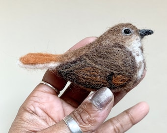 Needle Felted Hermit Thrush MADE TO ORDER