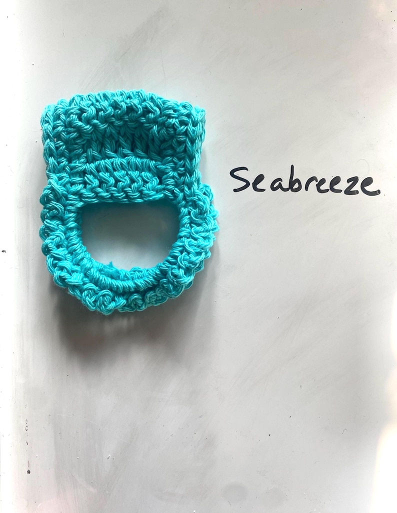 One Crochet Kitchen Towel Holder, Lots of Color Options - Made to Order image 6