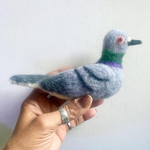 Needle Felted Rock Pigeon MADE TO ORDER
