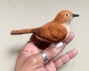 Needle Felted Nightingale MADE TO ORDER