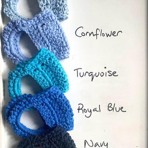 One Crochet Kitchen Towel Holder, Lots of Color Options - Made to Order image 7