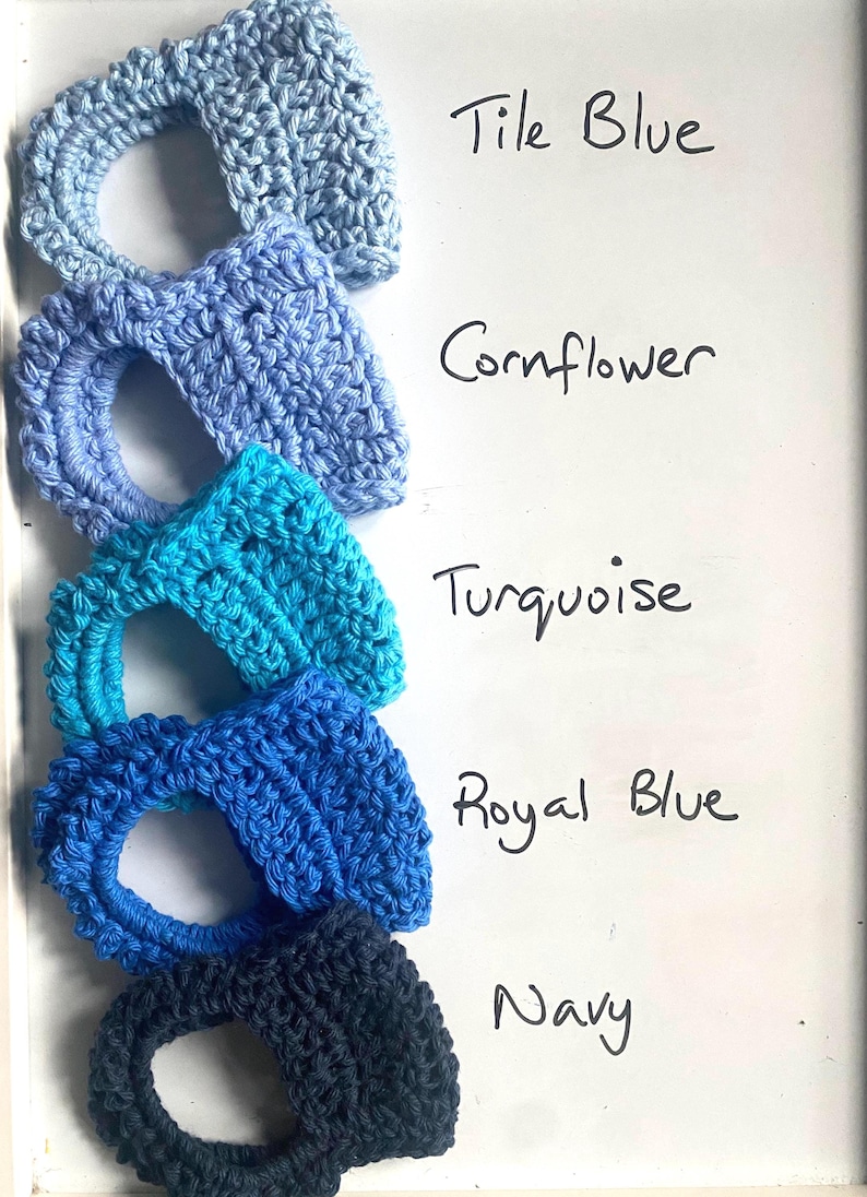 One Crochet Kitchen Towel Holder, Lots of Color Options - Made to Order image 7
