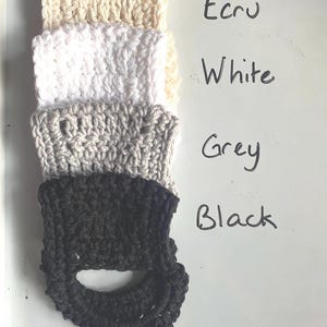One Crochet Kitchen Towel Holder, Lots of Color Options - Made to Order image 11