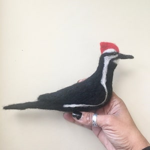 Needle Felted Pileated Woodpecker MADE TO ORDER