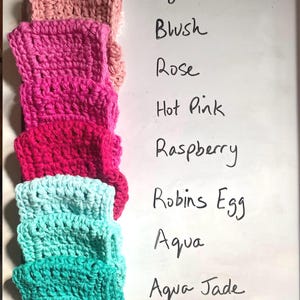 One Crochet Kitchen Towel Holder, Lots of Color Options - Made to Order image 5