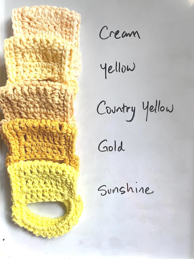One Crochet Kitchen Towel Holder, Lots of Color Options - Made to Order image 9