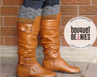 かぎ針編みパターン、ブーツカフトッパーパターン、ブーツカフかぎ針編みパターン、ブーツトッパー、女性用ブーツカフ、かぎ針編みアクセサリーパターン