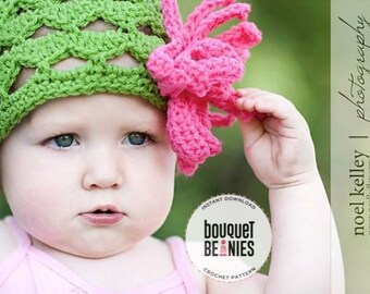 CROCHET PATTERN, Flower Hat Crochet Pattern, Newsboy Hat Women, Crochet Sunhat Pattern, Crochet Hat Patterns for Kids, Downloadable PDF