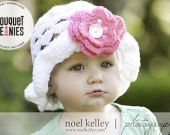 CROCHET PATTERN, Flower Hat Crochet Pattern, Newsboy Hat Women, Crochet Sunhat Pattern, Crochet Hat Patterns for Kids, Downloadable PDF