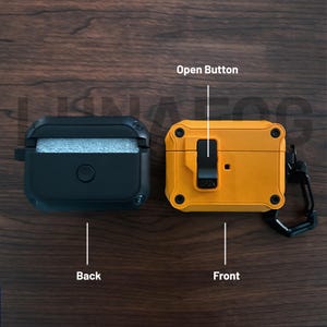 Personalised Rugged AirPods Case - Engraved Cyberpunk AirPods Pro & Pro 2 AirPods 3 AirPods 4 Locking Case, Gift for Men