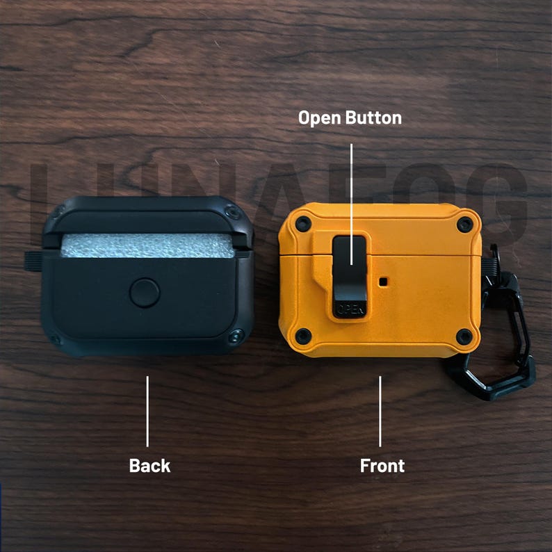 Personalised Rugged AirPods Case - Engraved Cyberpunk AirPods Pro & Pro 2 AirPods 3 AirPods 4 Locking Case, Gift for Men