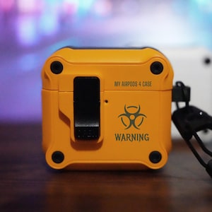 Personalised Rugged AirPods Case - Engraved Cyberpunk AirPods Pro & Pro 2 AirPods 3 AirPods 4 Locking Case, Gift for Men