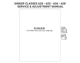 Singer 620 625 626 628 Sewing Machine Service Manual PDF