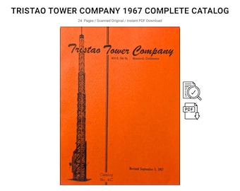 1967 Tristao Tower Company Catalog – Crank-Up Radio & Antenna Towers, Vintage Engineering Manual PDF