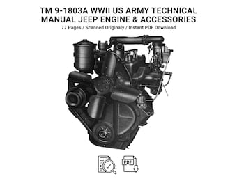 TM 9-1803A WWII Jeep Power Train & Body Manual PDF