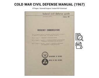 Emergency Communications Manual 1967 – Civil Defense Cold War Survival Radio Guide