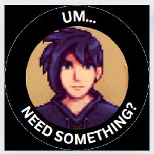 Stardew Sebastian Cozy Laptop Decal