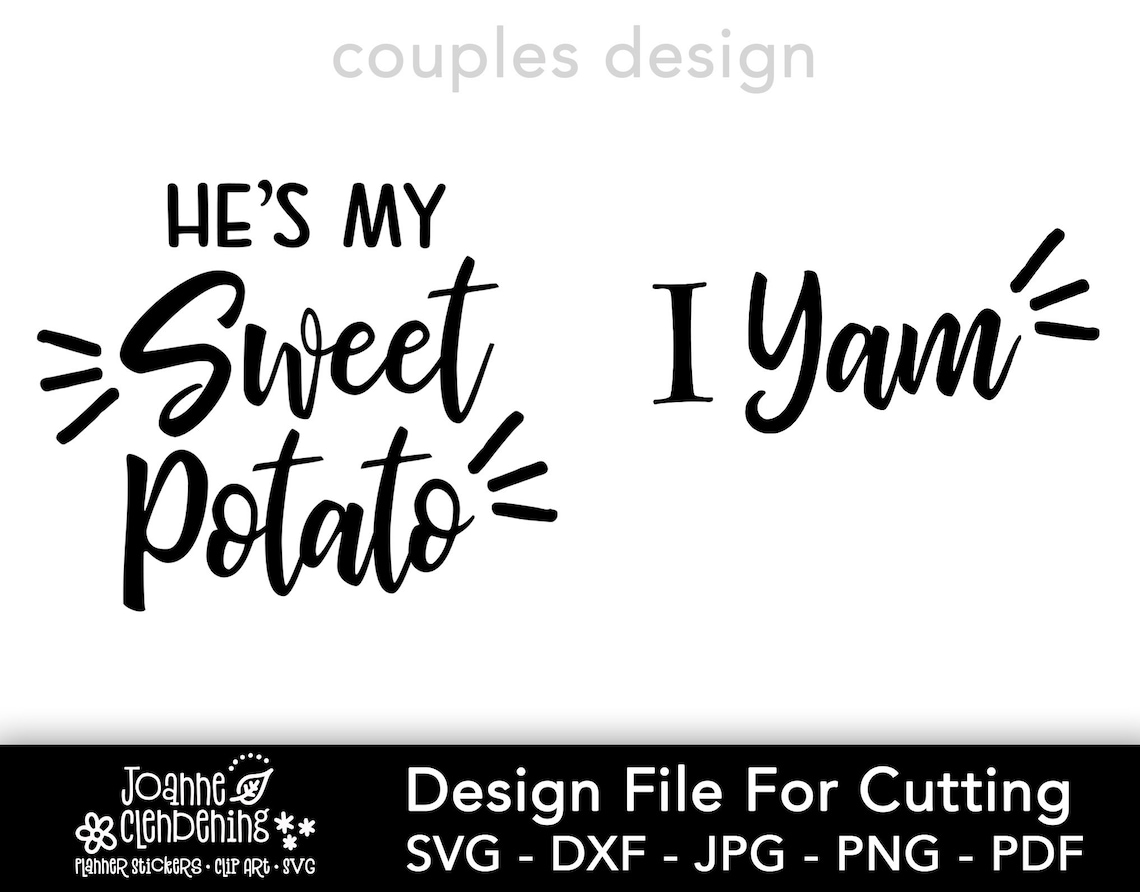 He's My Sweet Potato / I Yam Make Matching Funny Couples - Etsy