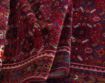 4x11 Runner Rug, Turkish Rug, Vintage Rug, Red Rug, Stair Rug, Entryway Rug, Hallway Rug, Kitchen Carpet, Boho Corridor Rug, 3'9"x10'8"