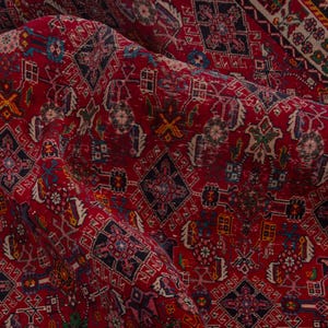 6x9 Vintage Rug, Turkish Rug, Red Rug, Area Rug, Anatolian Oushak Rug, Living Room Rug, Bedroom Rug, Antique Rug, Home Decor, 6&#39;3&quot;x9&#39;6&quot;