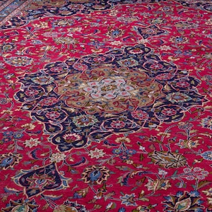 8x12 Vintage Rug, Turkish Rug, Red Rug, Oversized Rug, Living Room Rug, Antique Rug, Oushak Rug, Bedroom Rug, Office Rug, 8&#39;x11&#39;7&quot;