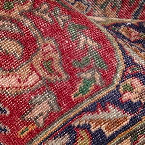 10x13 Vintage Rug, Turkish Rug, Red Rug, Oversized Rug, Living Room Rug, Antique Rug, Oushak Rug, Bedroom Rug, Office Rug, 9&#39;8&quot;x12&#39;11&quot;