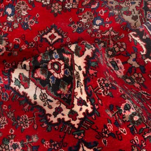6x9 Vintage Rug, Turkish Rug, Red Rug, Area Rug, Anatolian Oushak Rug, Living Room Rug, Bedroom Rug, Antique Rug, Home Decor, 6&#39;1&quot;x9&#39;1&quot;